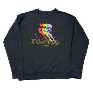 Bo Burnham Sweatshirt Mens Large Black Inside Tour Crewneck Fleece Graphic Music